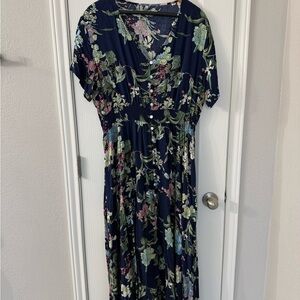 Floral Navy Dress